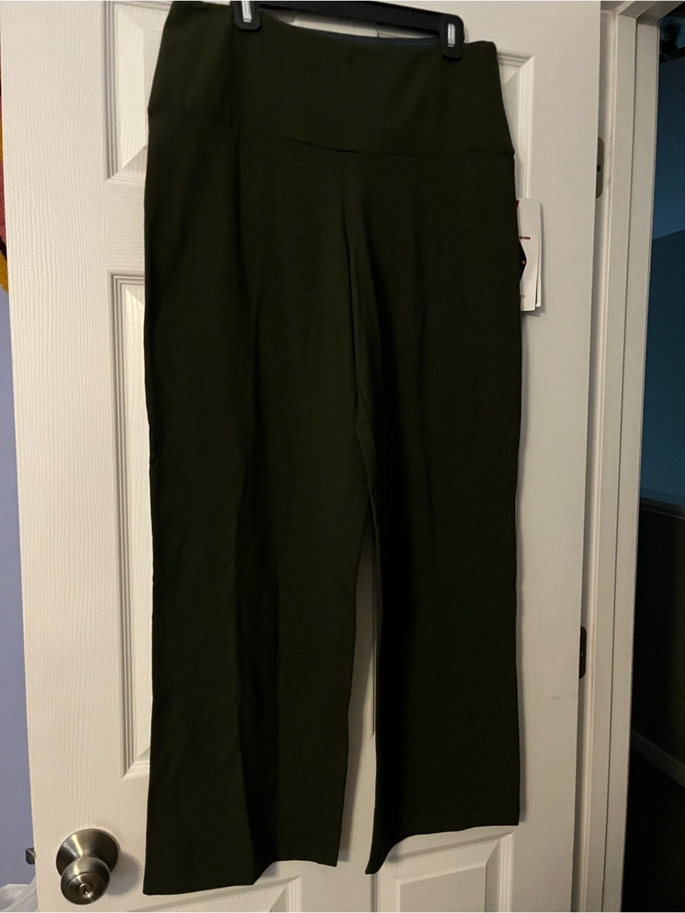Women with Control Olive Green Wide Leg Pants